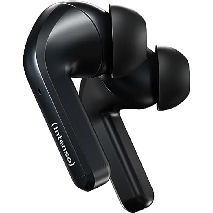 Intenso Black Buds - TWS True Wireless Kopfhörer T300A mit Active Noise Cancelling und bis zu 35 Std. Musikwiedergabe – Bild 2