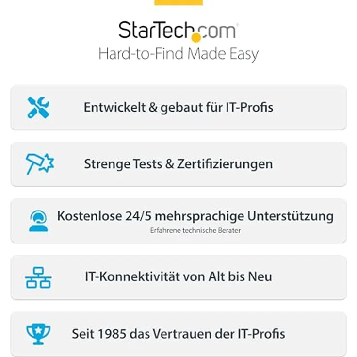StarTech.com 8 Port DisplayPort KVM Switch, 1HE Rackmount, 4K 60Hz DP 1.2, TAA-konform, Hotkey-Umschaltung, USB 2.0 Hub – Bild 5