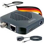 SCHWAIGER SAT Receiver HD DVB-S2, Kabelloser TV-Receiver für WLAN-Streaming, vorprogrammiert für Astra mit 5000 Senderplätzen