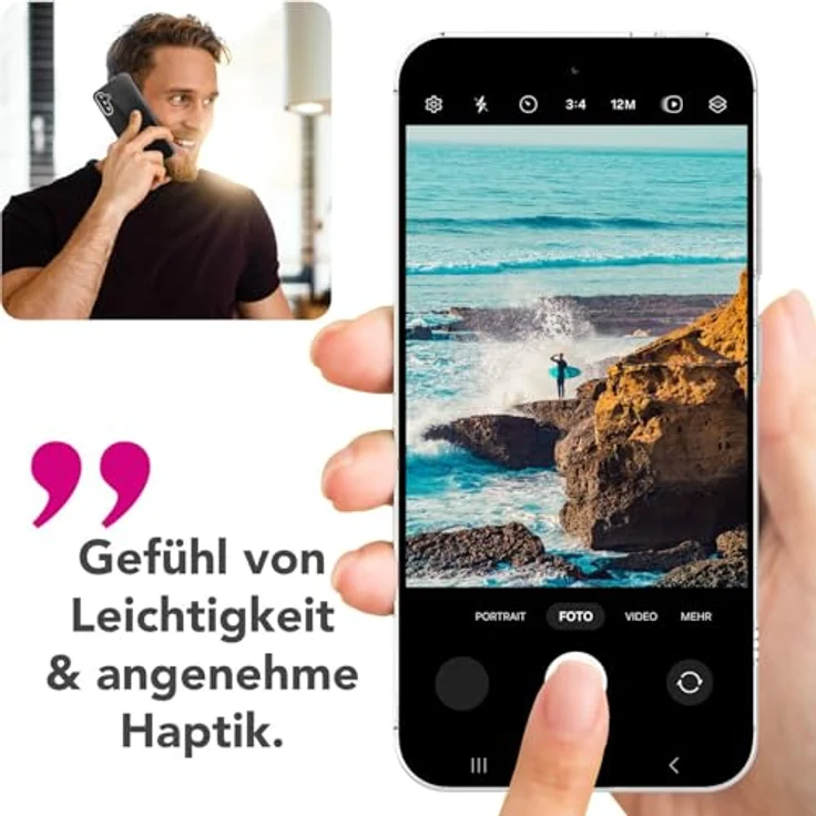 Nalia AirFlex Smartphone-Hülle für Samsung Galaxy A36/A56, Transparente TPU Silikon Hülle mit Anti-Gelb Effekt und Display- & Kameraschutz – Bild 5