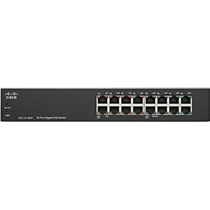 CISCO 16-Port PoE Gigabit Switch SG110-16HP – Bild 3