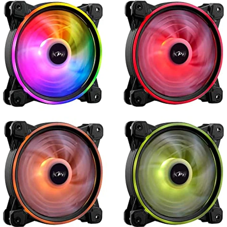 XPG Hurricane 120 mm ARGB PWM Lüfter, leistungsstarker Gehäuselüfter mit RGB-Beleuchtung – Bild 4