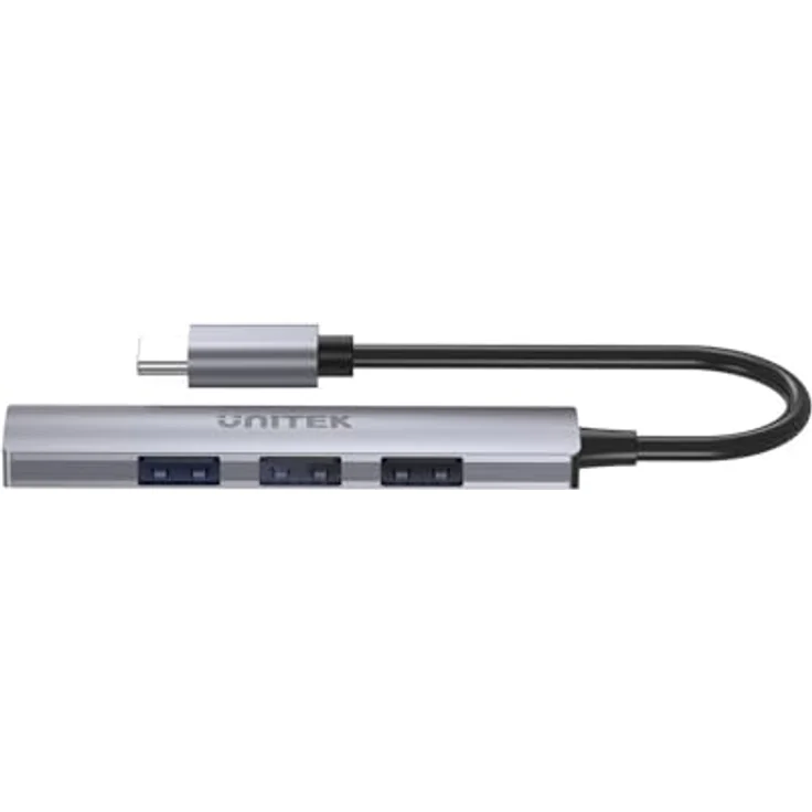 UNITEK h1208b USB Hub, Mehrfarbig, kompakte Maße 10,5 x 10,5 x 3 cm – Bild 3