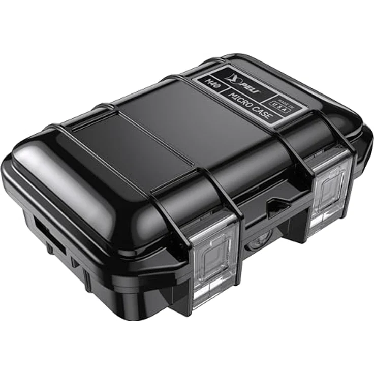 PELI M40 Micro Case, Wasserresistentes und staubdichtes Schutzgehäuse, bruchsicher, 1 Liter, schwarz – Bild 1