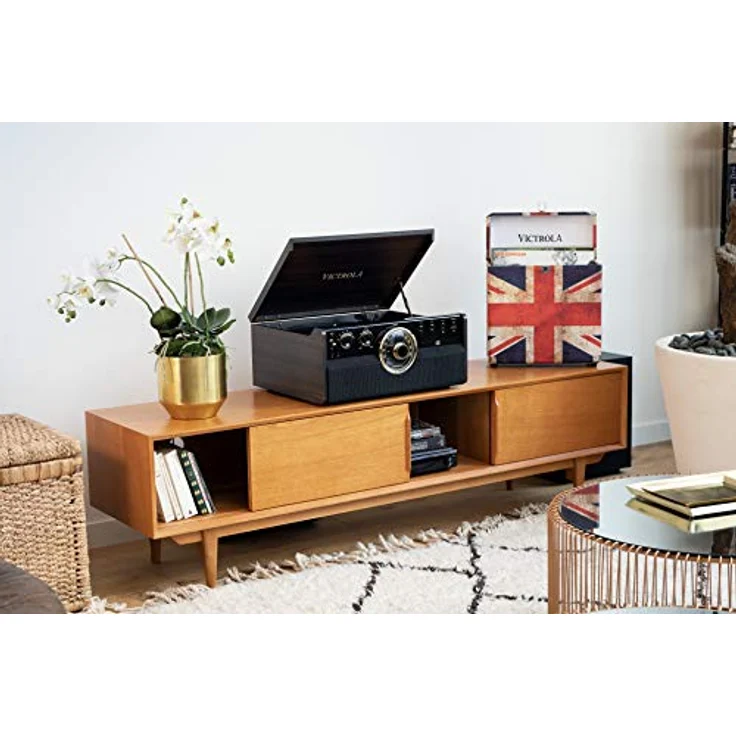 Victrola Empire 6-in-1 Bluetooth Plattenspieler Music Centre – Bild 5