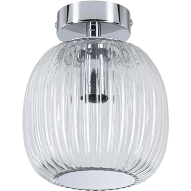 Paulmann 71141 Selection Bathroom Deckenleuchte Ruya IP44 E14 230V max. 20W Glas, Chrom Wand-/Deckenleuchte, Badbeleuchtung – Bild 1