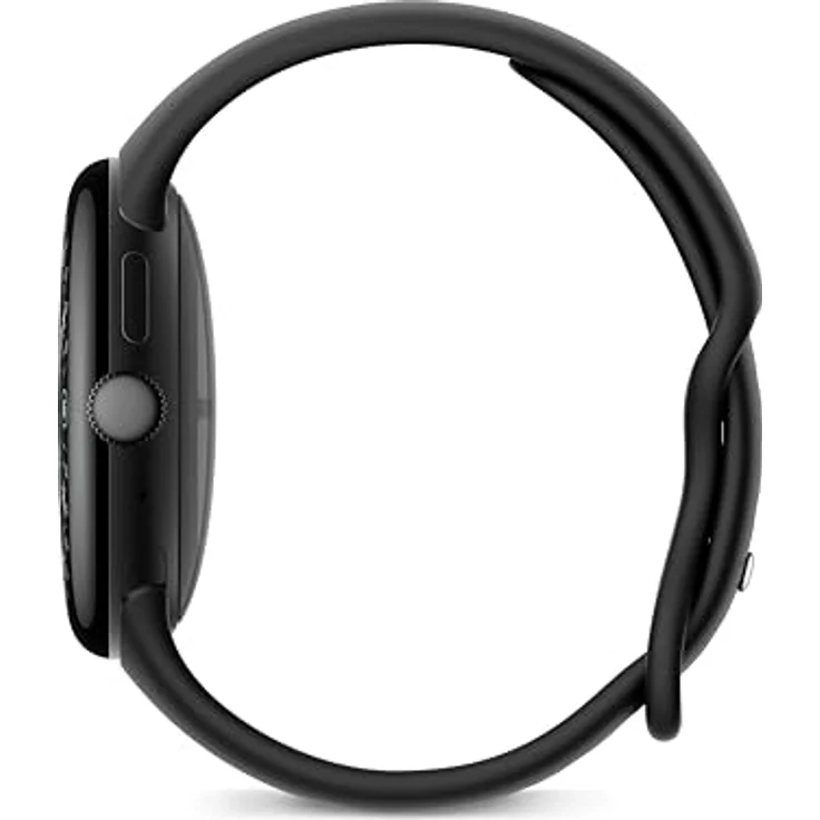 Google Pixel Watch 4 (45 mm), Android-Smartwatch mit Gesundheits- und Fitness-Tracking, Aluminiumgehäuse Matte Black, Sportarmband Obsidian, WLAN – Bild 3