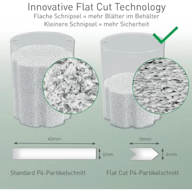 Leitz IQ OptiMax Autofeed 200, Partikelschnitt Aktenvernichter P-4, 200 Blatt Kapazität, BRT Technologie, 21 l Behälter – Bild 6