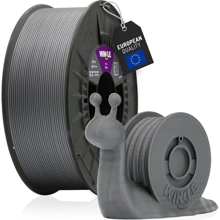 WINKLE PLA HD Filament 2.85mm Silber, 1kg Spule, für FDM Drucker, Maßgenauigkeit +/- 0.05mm – Bild 1