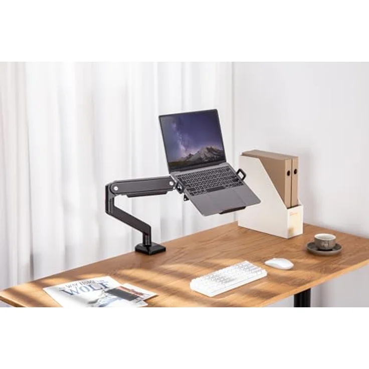 my wall HLA3L Notebook-Ständer für Laptops 12"-17", belastbar bis 9 kg, platzsparend und langlebig – Bild 2