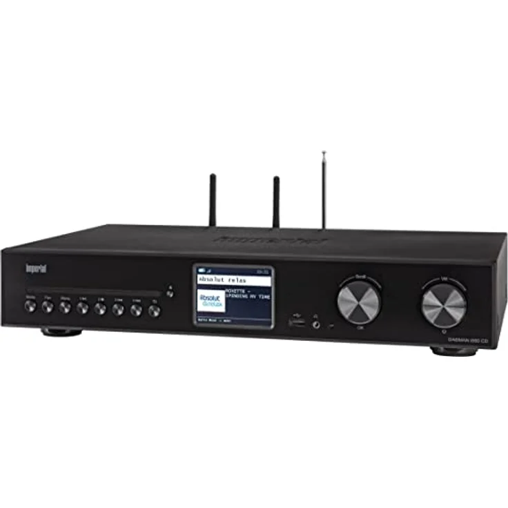 Imperial DABMAN i560 CD - HiFi Anlage mit Verstärker und CD Player - Internetradio/Digitalradio (DAB+ / DAB/UKW/WLAN/LAN, HDMI ARC, Bluetooth senden und empfangen, Streaming Dienste) schwarz – Bild 2