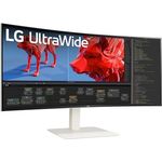 LG UltraWide Curved QHD+ Monitor 38WN95CP-W 38 Zoll, Weiß/Silber, Nano IPS, AMD FreeSync, HDR10