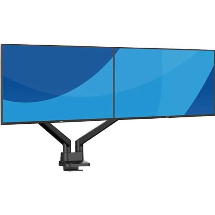 iiyama DS4002C-B1, Ergonomische Monitorhalterung für zwei Bildschirme bis 32", höhenverstellbar, mit Neigungs- und Schwenkfunktion