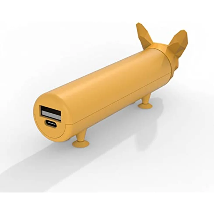 Powerbank Power Pet - Externer Akku für Smartphones - Laden mit 4800 mAh - Ladegerät für 2 Handyakkus - Portable Akkubank mit Soft Touch - 2A Schnelladefunktion - Externe Power Bank Corgi - Mob – Bild 2