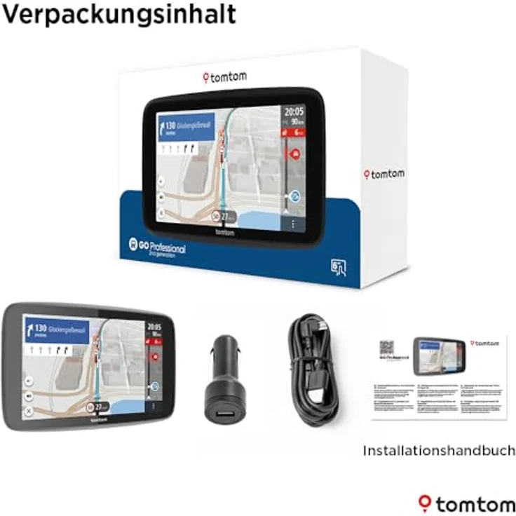 TomTom GO Professional, GPS-Navigationsgerät für Lkw mit 5" Touchscreen, 32 GB Speicher, Wi-Fi, Bluetooth, Europa-Karten und Sprachsteuerung – Bild 9