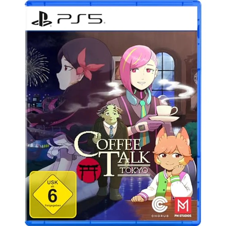PM STUDIOS Coffee Talk Tokyo - PS5 Visual Novel mit Lo-Fi-Soundtrack und exklusivem Poster – Bild 1