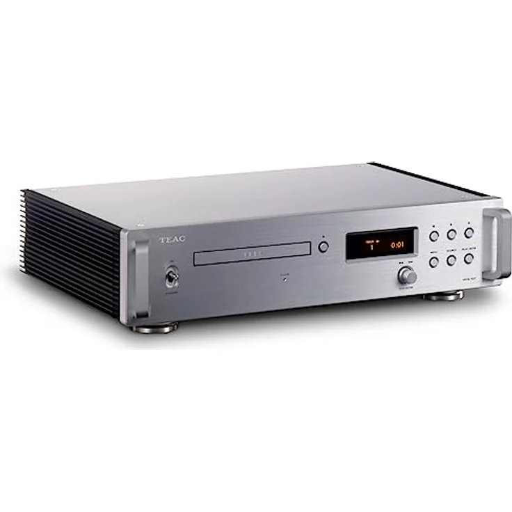 TEAC VRDS-701T CD-Transport, digitaler CD-Player ohne DAC, MQA-Core-Decoder, Aluminium-Drehteller, schwarz – Bild 2