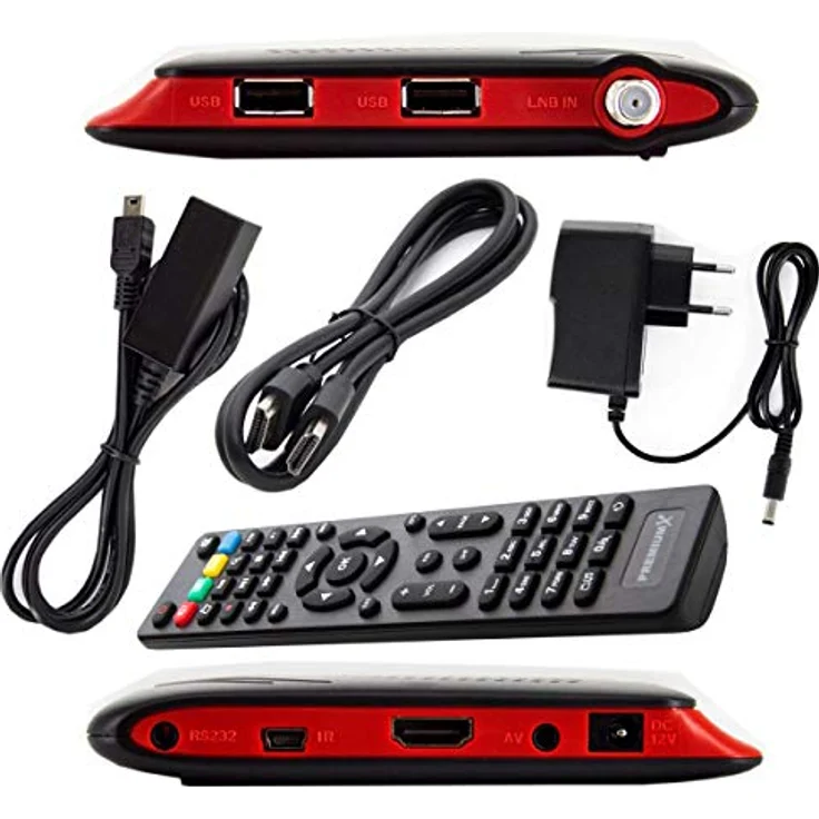 PremiumX Mobile Camping SAT Anlage Satellitenschüssel TV Receiver Satelliten-Finder Single LNB 10m Kabel Koffer Camp Stativ, wettergeschütztes LNB mit 0,1 dB Rauschmaß, 4K und 3D Unterstützung, stabiles Camp Stativ – Bild 3