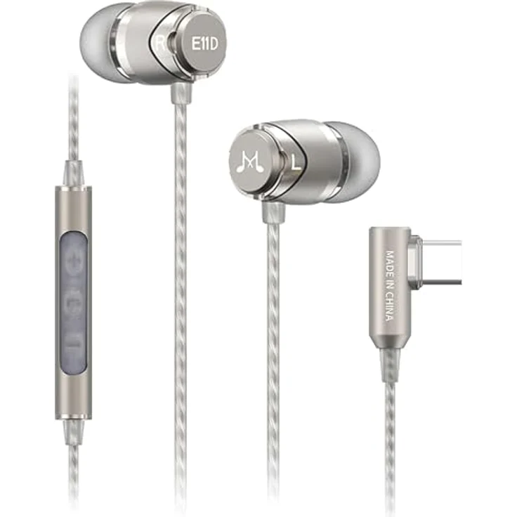 SoundMAGIC E11D In-Ear-Isolierende USB-C-Ohrhörer mit integriertem DAC und Mikrofon, Gunmetal – Bild 1