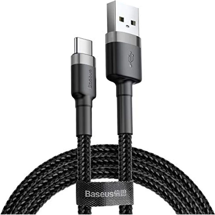 Baseus Cafule Cable - USB to USB-C Connect und Charge Cable 2 A, 2 M (Grey-Black) – Bild 2