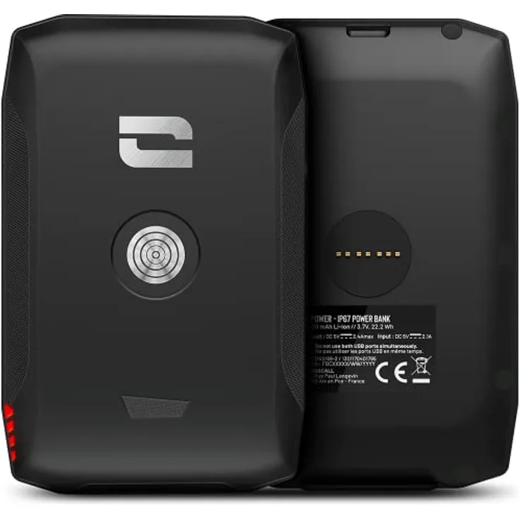 CROSSCALL X-POWER V3, Trådløs Power Bank mit 6000 mAh, magnetischem X-LINK™-System, wasserdicht, schwarz