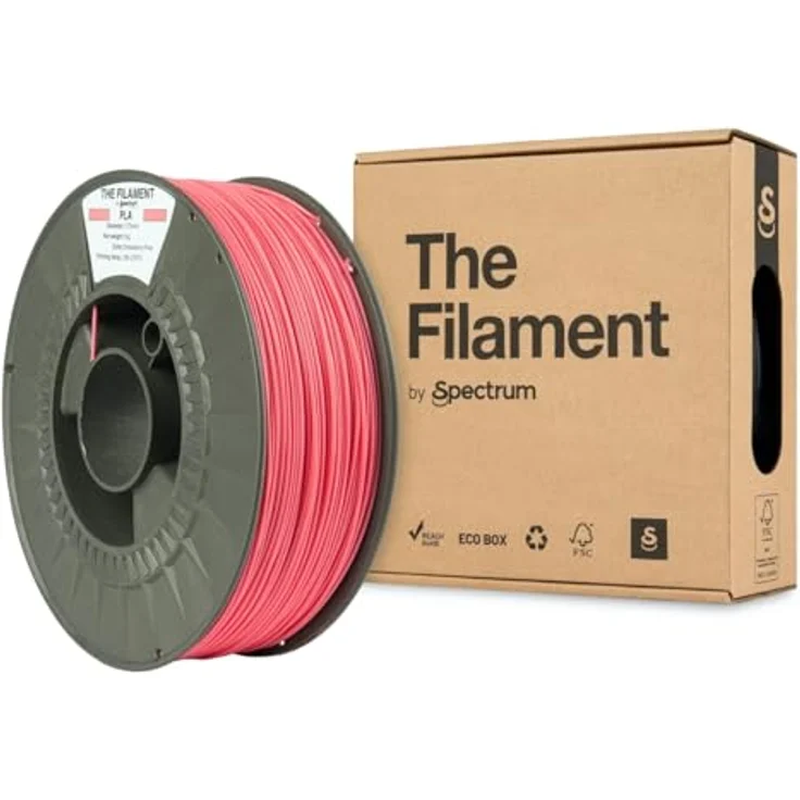 Spectrum Filaments PLA Refill, 1 kg 1,75 mm, Drucktemperatur 185–215 °C, Made in EU, Strawberry Pink – Bild 1