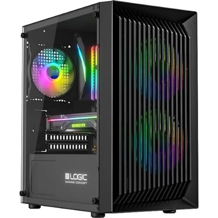 VIST ATOS Core i5 12400F RTX 4060 32GB SSD 1TB WiFi W11 Desktop-PC, NVIDIA GeForce RTX 4060, 32GB DDR4 RAM, 1TB SSD, Windows 11 – Bild 1