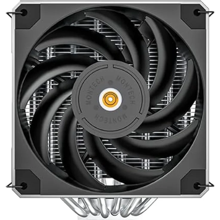 Montech Metal DT24 Base CPU-Kühler, 2x120mm - Leistungsfähiger Twin-Tower-CPU-Kühler, 2x 120-mm-PWM-Lüfter, max. 270 W TDP – Bild 2