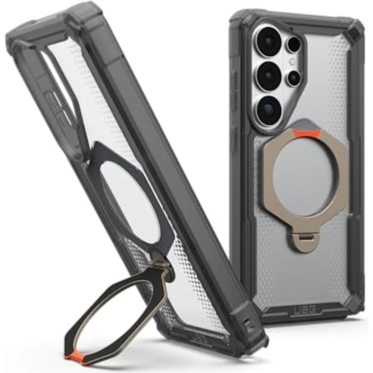 URBAN ARMOR GEAR Plasma XTE 360 Case für Samsung Galaxy S26 Ultra, Kickstand Hülle mit Wireless Charging Kompatibilität, grau – Bild 1