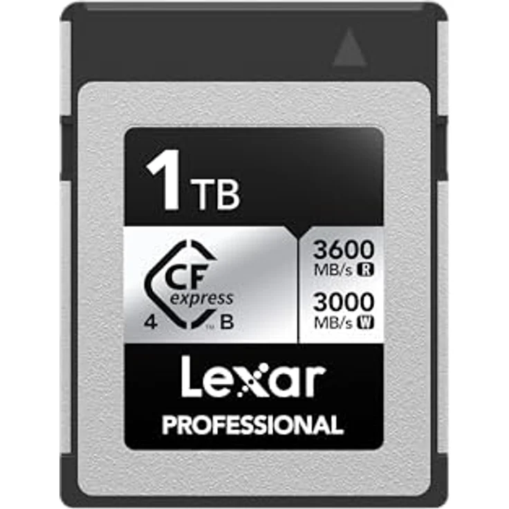 Lexar 1TB Professional CFexpress Type B Silver 4.0 Speicherkarte, bis zu 3600/3000 MB/s, 8K Video (LCXEXS4001T-RNENG) – Bild 1