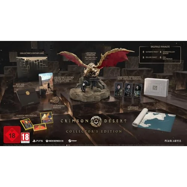 Pearl Abyss Crimson Desert Collector's Edition (PS5), Open-World Actionspiel mit Ultimate und Deluxe Ingame-Paketen – Bild 1