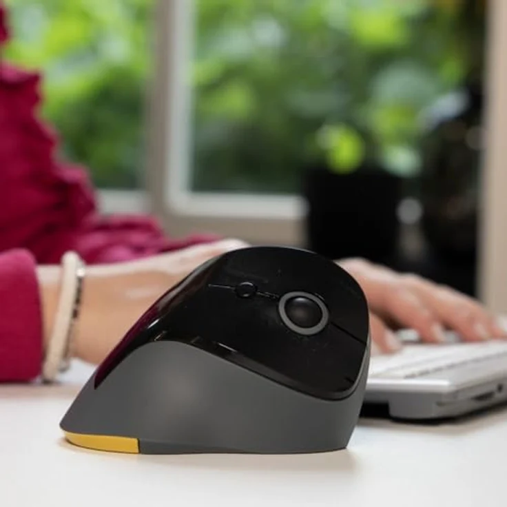 BakkerElkhuizen PRF Vertical Mouse Wireless, ergonomische Maus mit kabelloser Technologie, schwarz – Bild 7