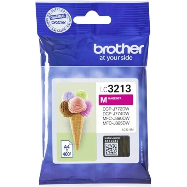 Brother LC-3213M Tintenpatrone (400 Seiten, geeignet für Brother DCP-J772DW, DCP-J774DW, MFC-J890DW, MFC-J895DW) magenta – Bild 2
