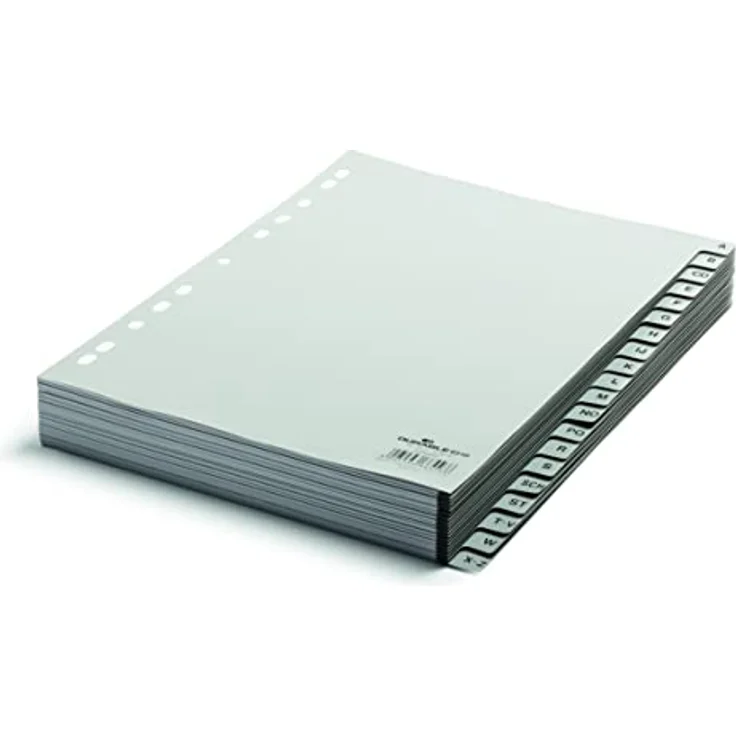 Durable 6510-10 Register Kunststoff A-Z, A4, 20-teilig, grau – Bild 2