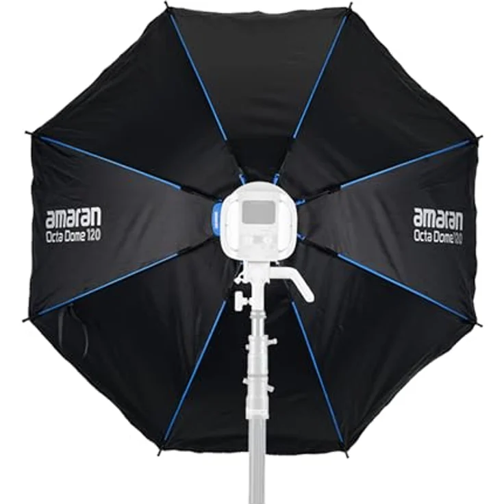 Amaran Octa Dome 120, große achteckige Bowens Mount Softbox für weiches Licht, kompatibel mit Leuchten bis 600 Watt – Bild 4