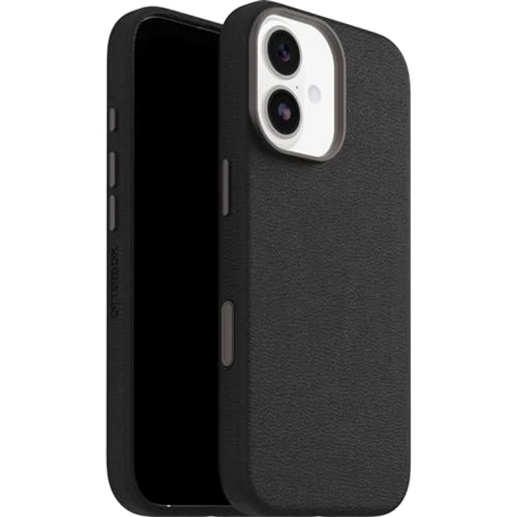 OtterBox Symmetry Cactus Leather Camera Control, Smartphone-Hülle für Apple iPhone 17, Schwarz, robust, integrierte MagSafe-Technologie, fallsicher bis 1,22 m – Bild 1