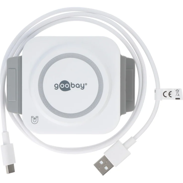Goobay Kabelloses 3in1-Ladegerät, schnelles Laden für bis zu 3 Geräte, flexible Faltfunktion, 15W Ladeleistung, kompakt und elegant