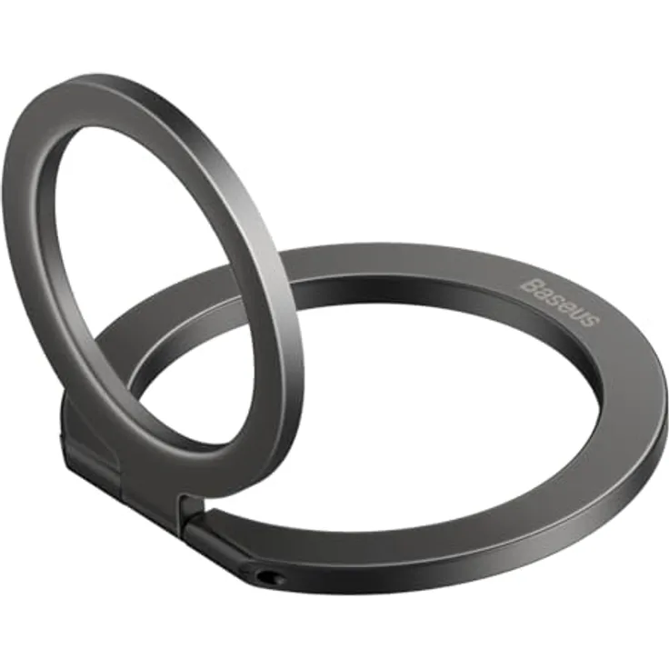 Baseus Tool Halo Magnetic Ring Holder Phone Stand, Aluminium Legierung, für Smartphones ab 5.4 Zoll, grau