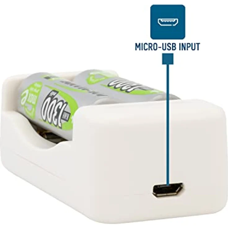 Ansmann Ladegerät Basic II inkl. 2X AA 1300mAh NimH, inkl. 1m USB Kabel bestückt – Bild 2
