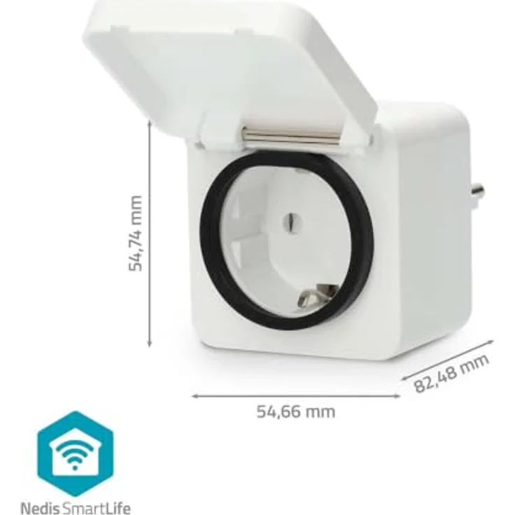 Nedis SmartLife Smart Stecker, Wi-Fi IP44 3680 W, spritzwassergeschützt, Temperaturbereich -25 bis 55 °C, kompatibel mit Android™ und iOS – Bild 6