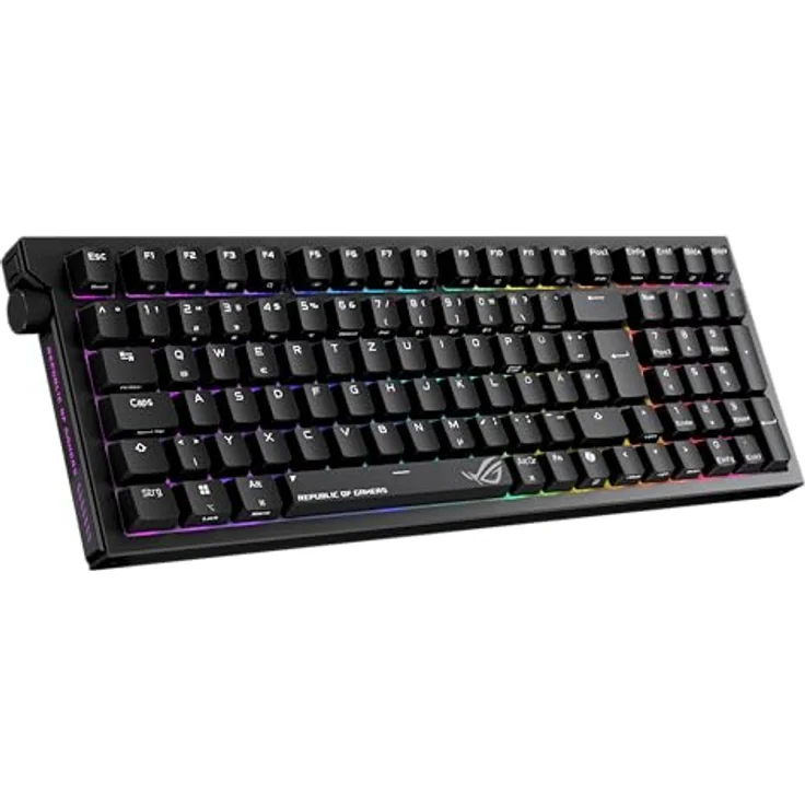 ASUS ROG Strix Morph 96 Wireless, Mechanische Tastatur mit RGB-LED, QWERTZ, Tri-Mode Verbindung, Schwarz – Bild 5