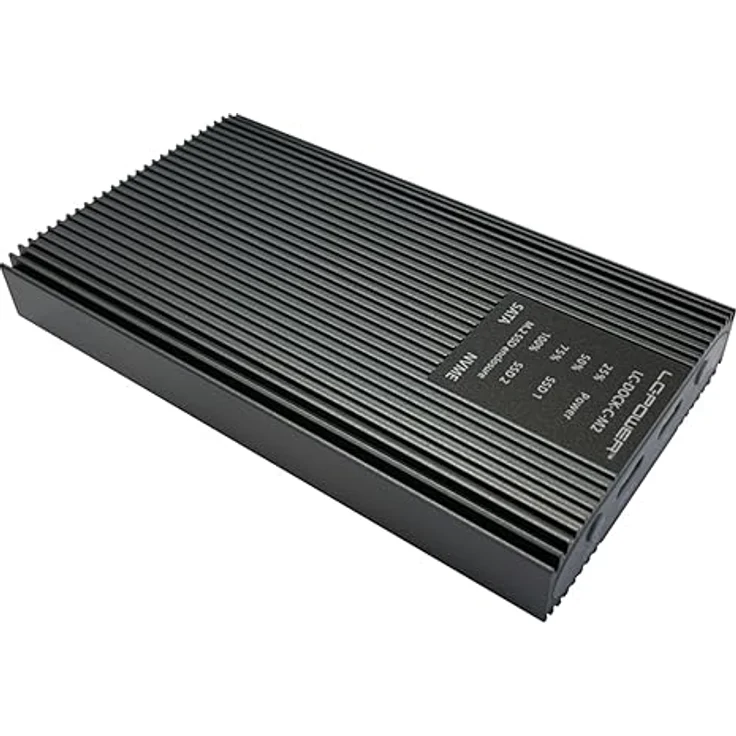 LC-POWER LC-Dock-C-M2, SSD-Gehäuse M.2 mit NVMe, 10 Gbit/s, Anthrazit – Bild 2