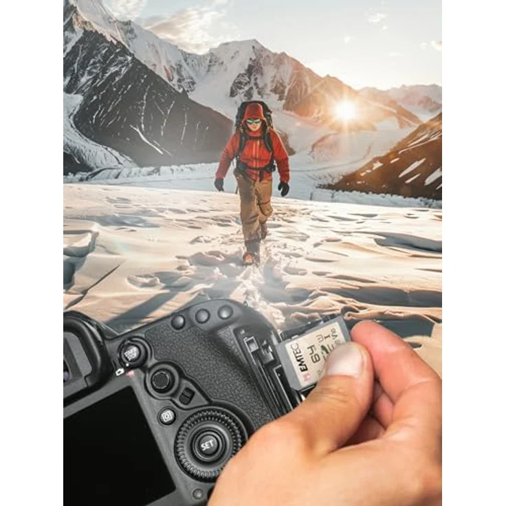 Emtec SD 64 GB UHS-I U1 V10 Outdoor, SD-Karte speziell für Outdoor-Aktivitäten, grün – Bild 4