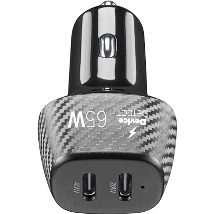 Cellular Line Car Power Hyper, Auto-Ladegerät mit 2 Anschlüssen, 65 W Power Delivery für iPhone, Samsung, Xiaomi, Oppo und andere Smartphones und Tablets (versandkostenfrei) – Bild 4