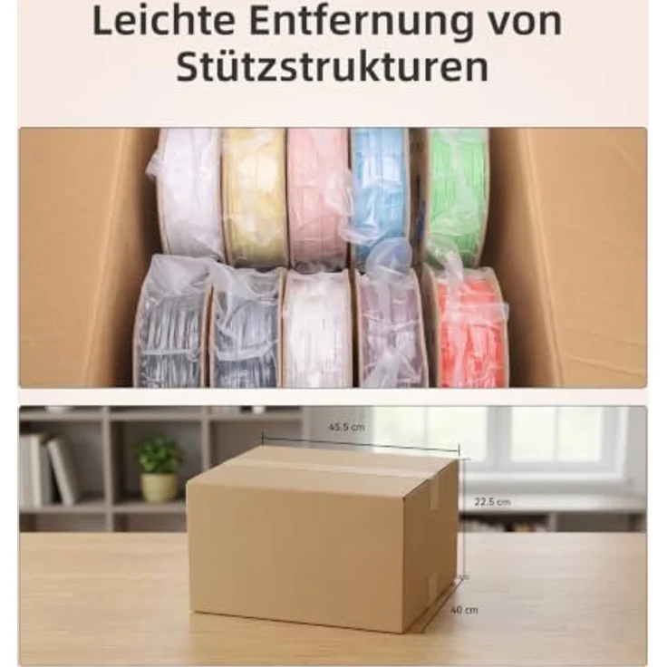3DHoJor Matte PLA Filament 10KG Set, 1.75mm, Pastellfarben, hohe Zähigkeit, ideal für Mehrfarbendrucke – Bild 4