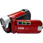 andoer 2,7" TFT Digitalkamera 1080P Videorecorder mit 16X Zoom, Akku-Betrieb, Farbe Rot, unterstützt bis zu 32G SD-Karte