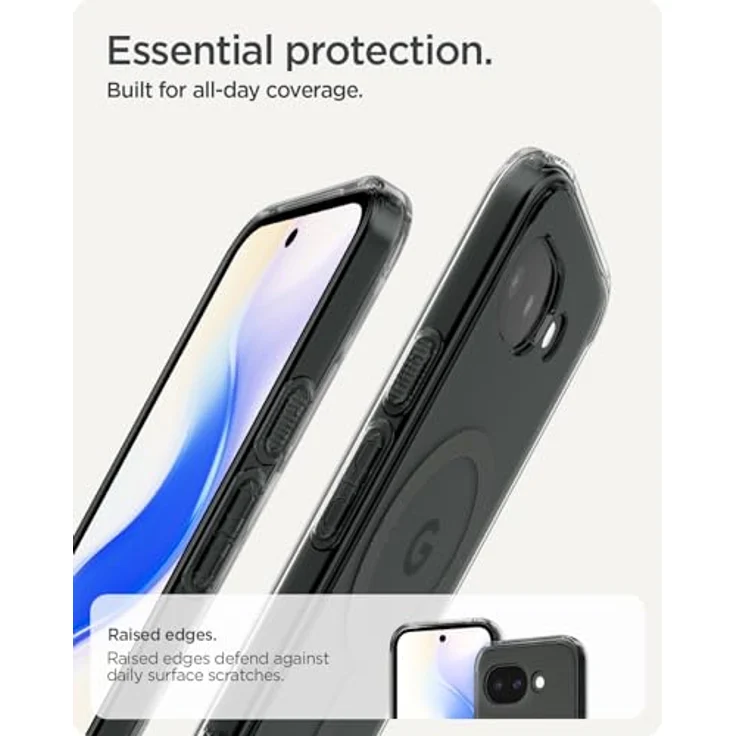 Spigen Ultra Hybrid MagFit für Google Pixel 10a, Transparente Hülle mit Anti-Vergilbung und MagSafe-Kompatibilität - Clear Graphite – Bild 5