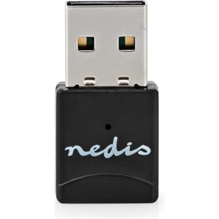 Nedis Netzwerk-Dongle AC600, Dual Band Wi-Fi Adapter mit 600 Mbps, USB 2.0, kompatibel mit Windows 10/11/8