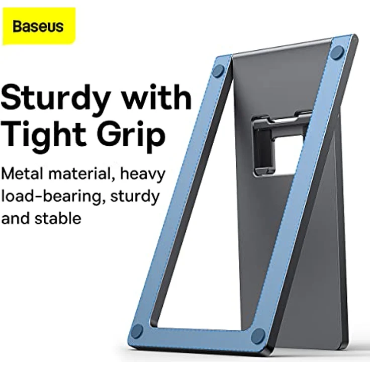 Baseus Rails Handy-Ringständer/Halter, stabiler Smartphone-Halter, grau – Bild 5