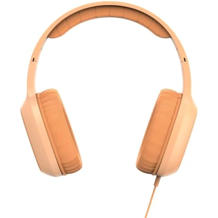 Hama Fun C, Kabelgebundene On-Ear Kopfhörer ohne Geräuschunterdrückung mit integrierter Sprachsteuerung, orange – Bild 2